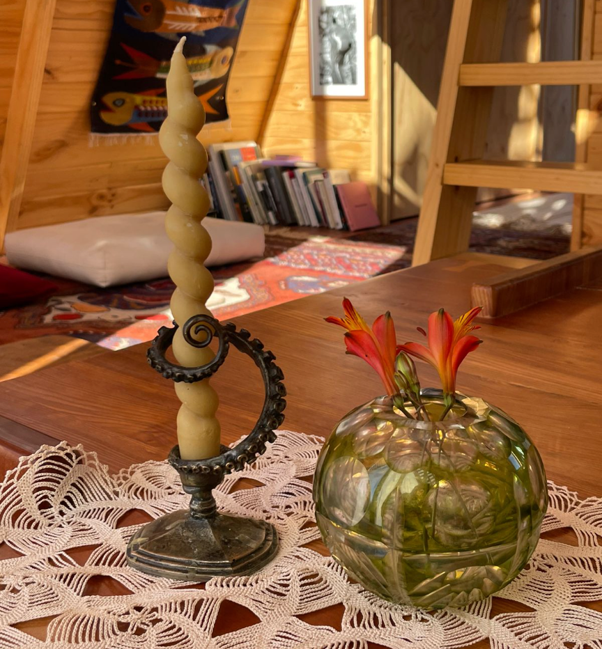 Vela de Cera de Abeja Espiral 1