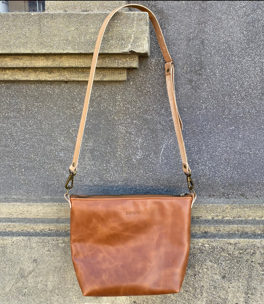 Cartera de Cuero Caramelo