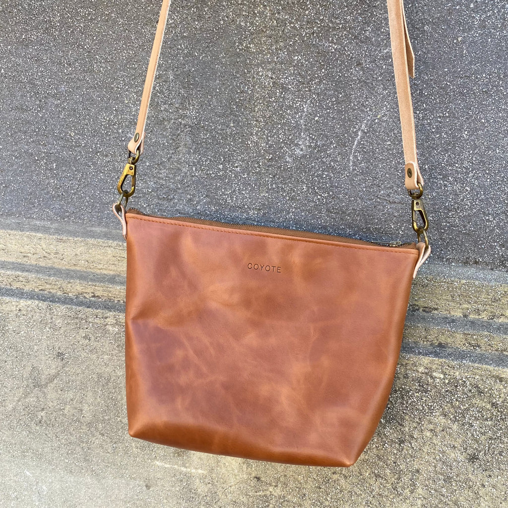Cartera de Cuero Caramelo