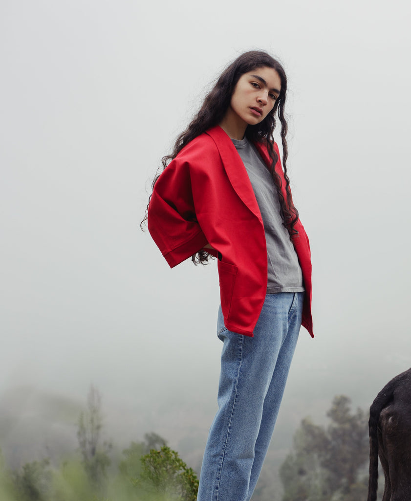 Chaqueta Kimono Roja