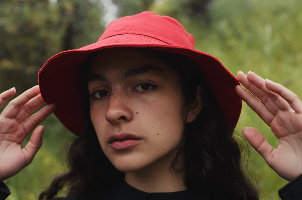 Gorrito para el sol Rojo