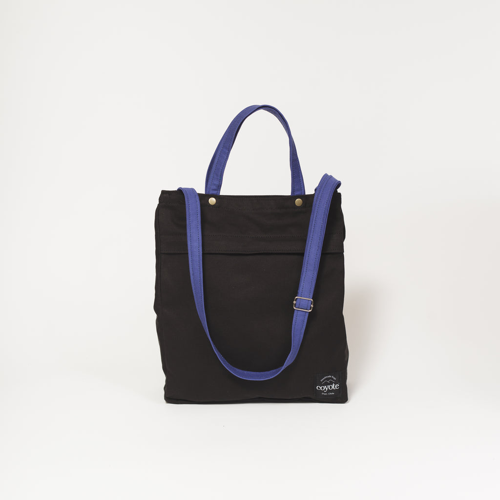 Block Tote Black lona / Con asas de color