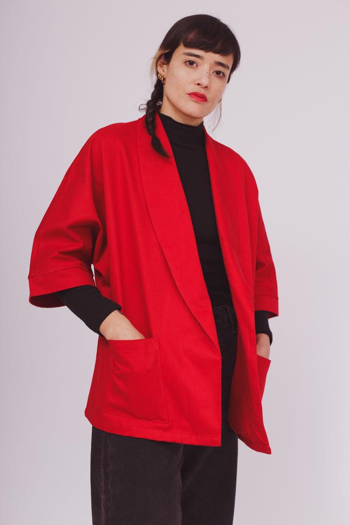 Chaqueta Kimono Roja