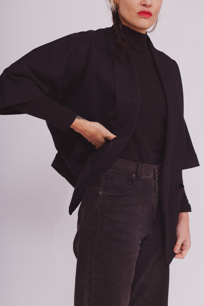 Chaqueta Kimono Negra