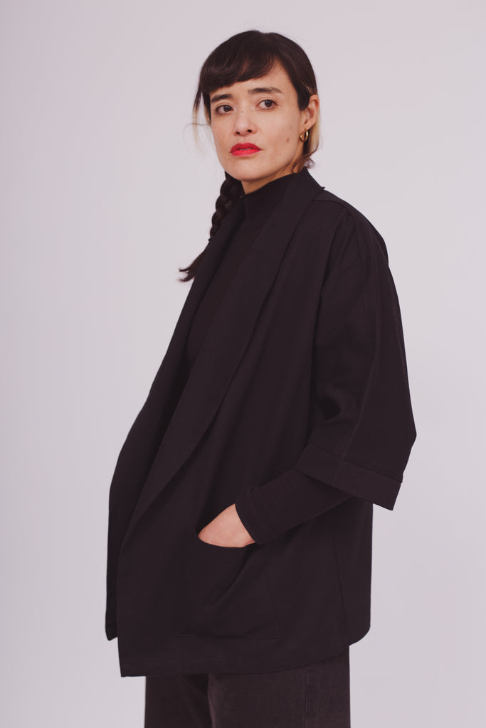 Chaqueta Kimono Negra