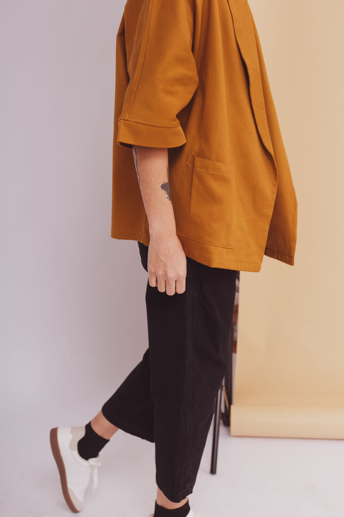 Chaqueta Kimono Camel