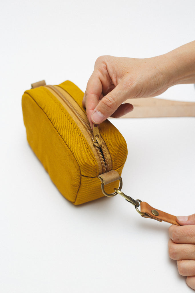 Estuche para cámara Mostaza