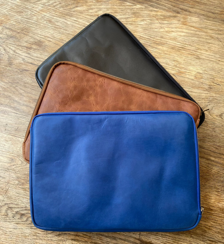 Funda de Computador de cuero Negro