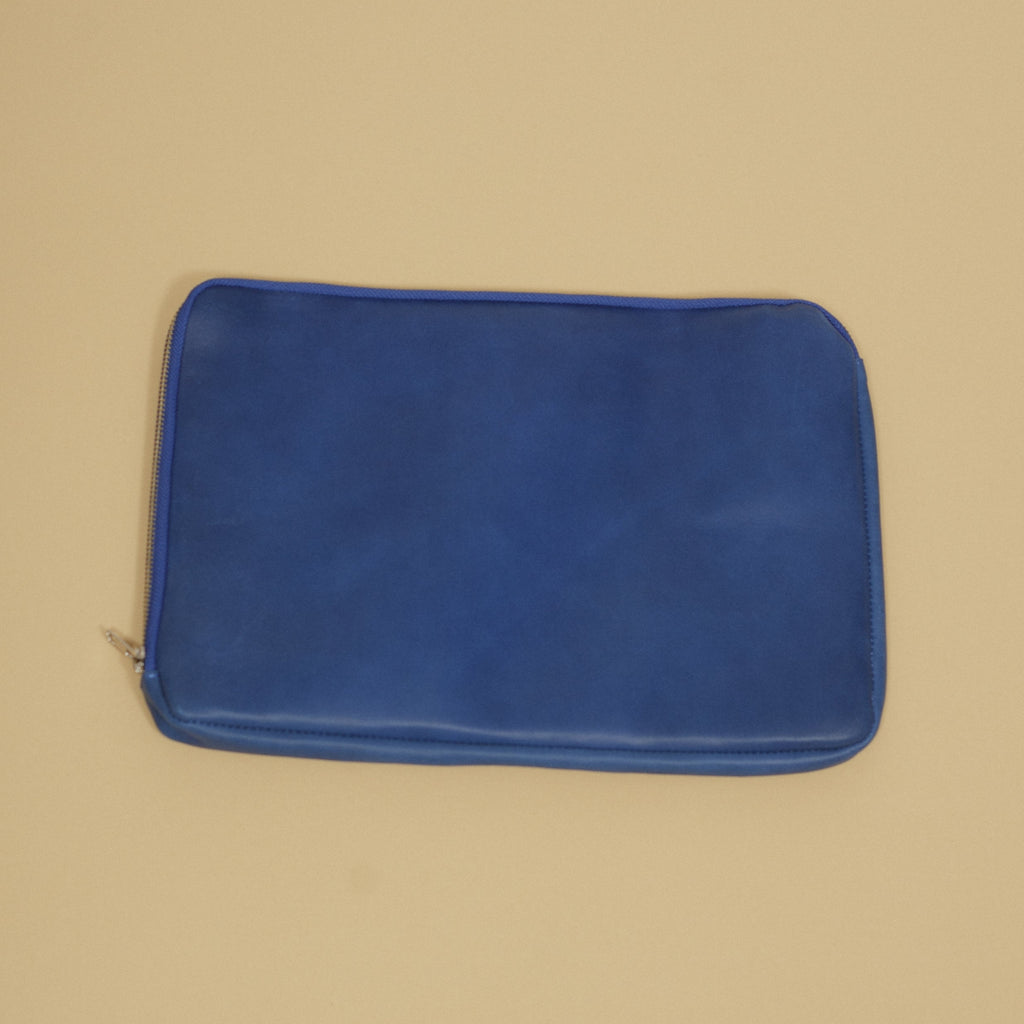 Funda de Computador de cuero Azul