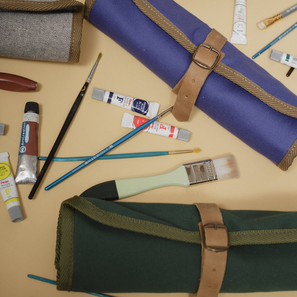 Estuche pinceles Verde