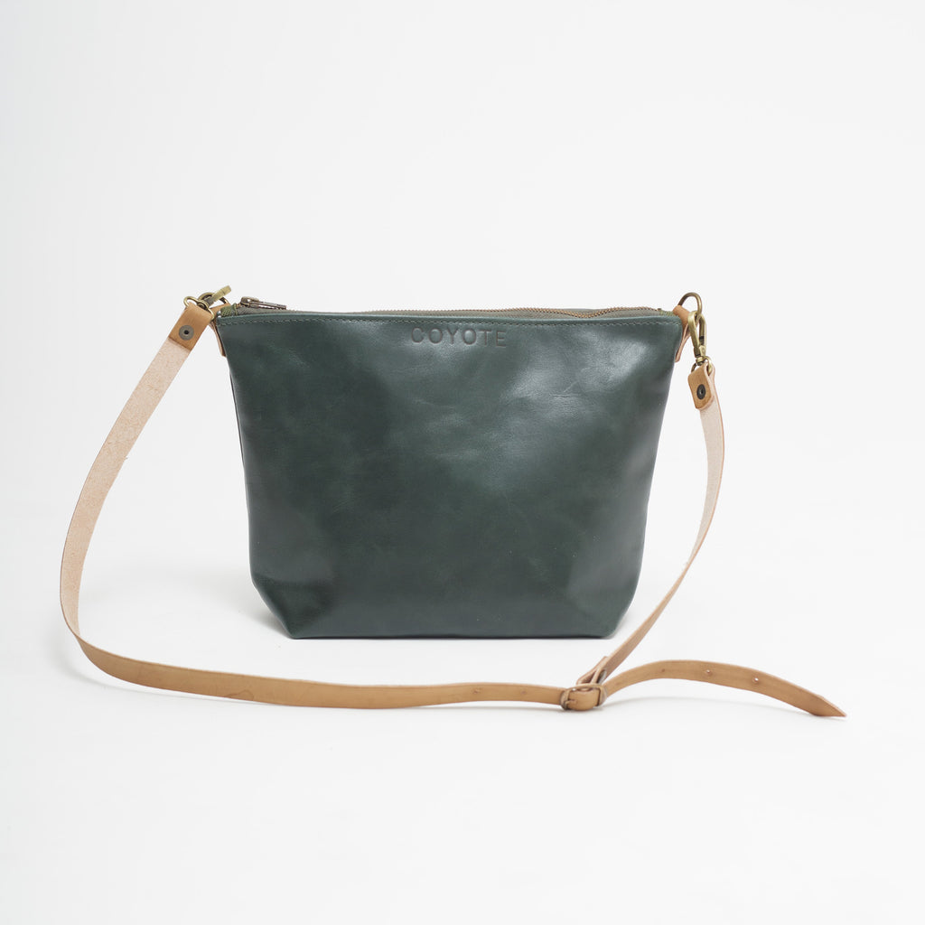 Cartera de Cuero Verde