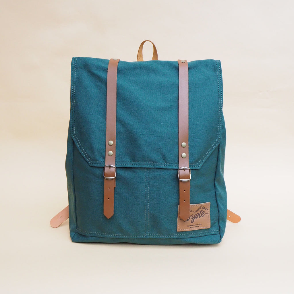 Rucksack Verde cuero café