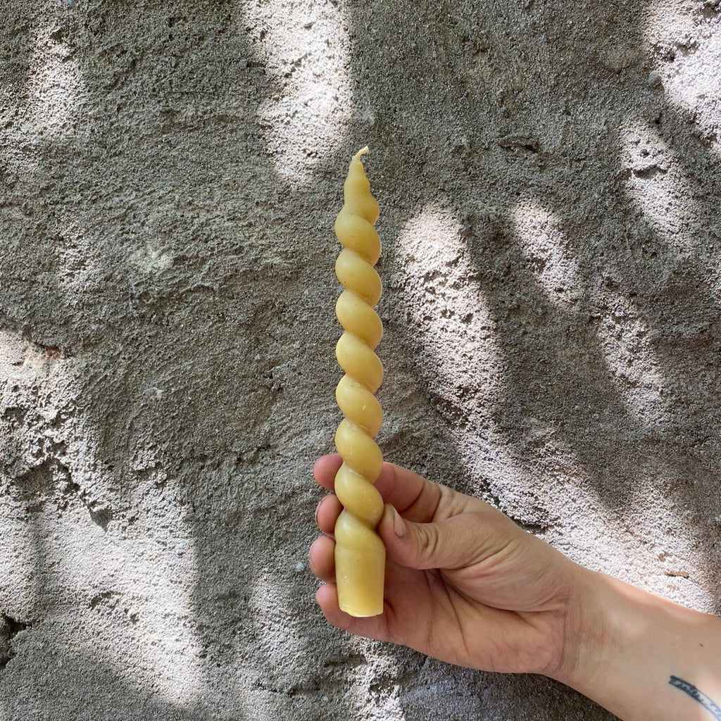 Vela de Cera de Abeja Espiral 1