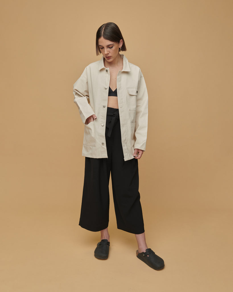 Chaqueta de lona Blanca