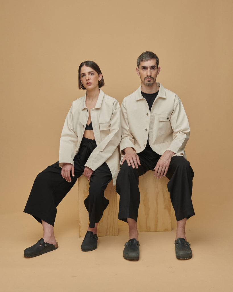 Chaqueta de lona Blanca