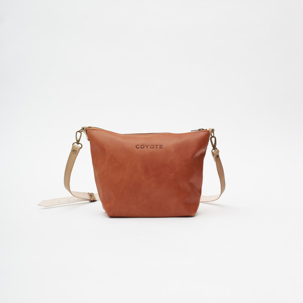 Cartera de Cuero Caramelo