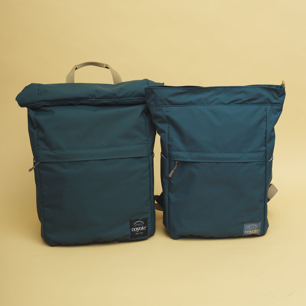 Mochila Impermeable Verde Petróleo