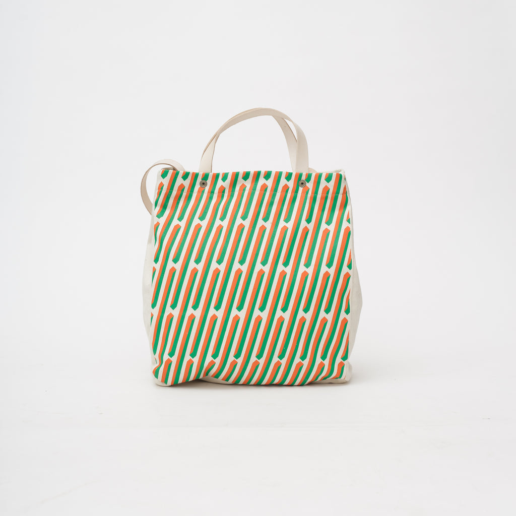 Block Tote Blanco Líneas Simón Sepúlveda